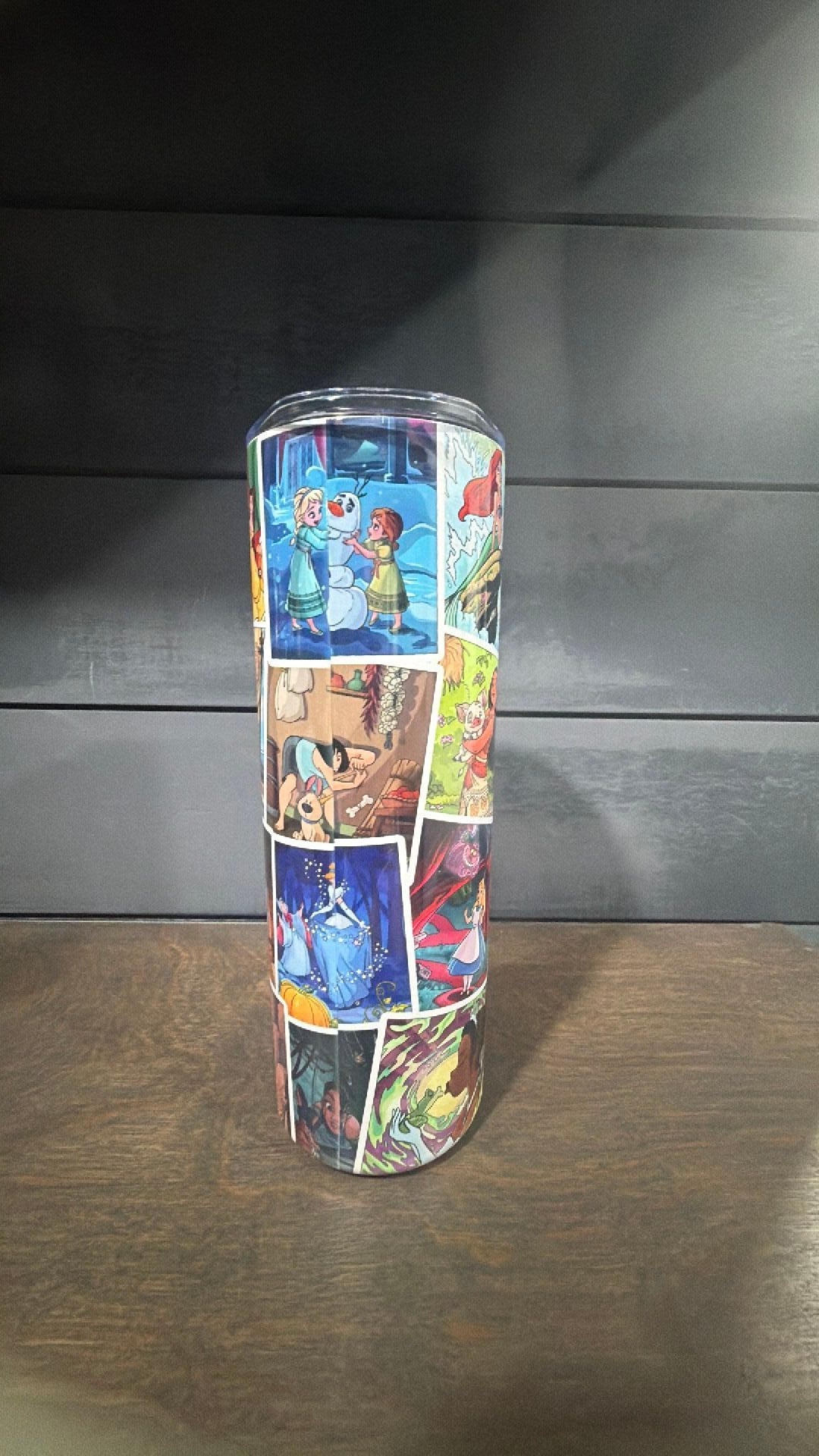 Moana and other  Disney characters inspired tumbler