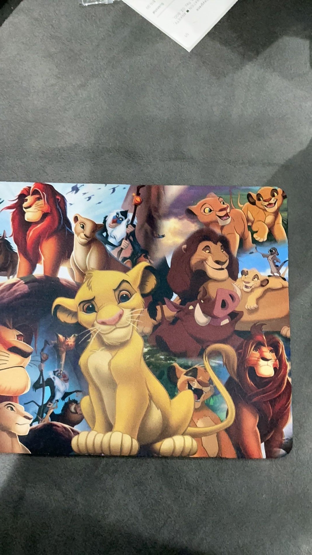 Lion king inspired mouse pad