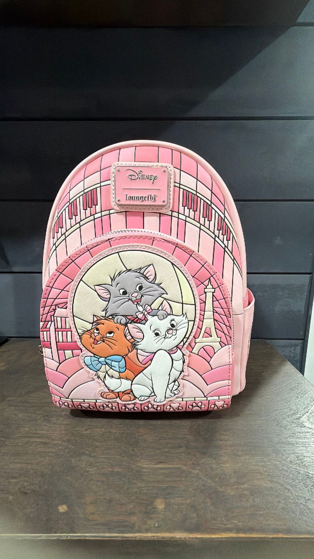 Stained glass aristocrats backpack NWT