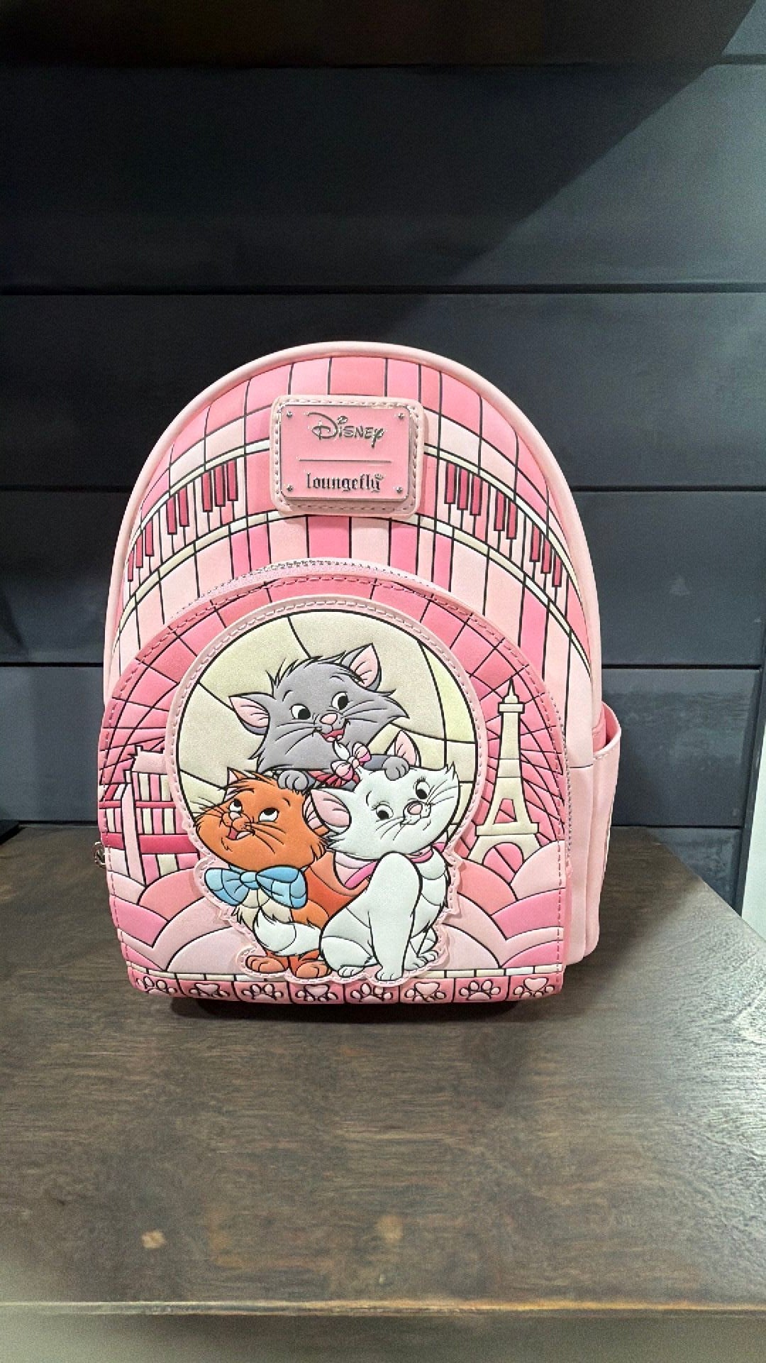 Stained glass aristocrats backpack NWT