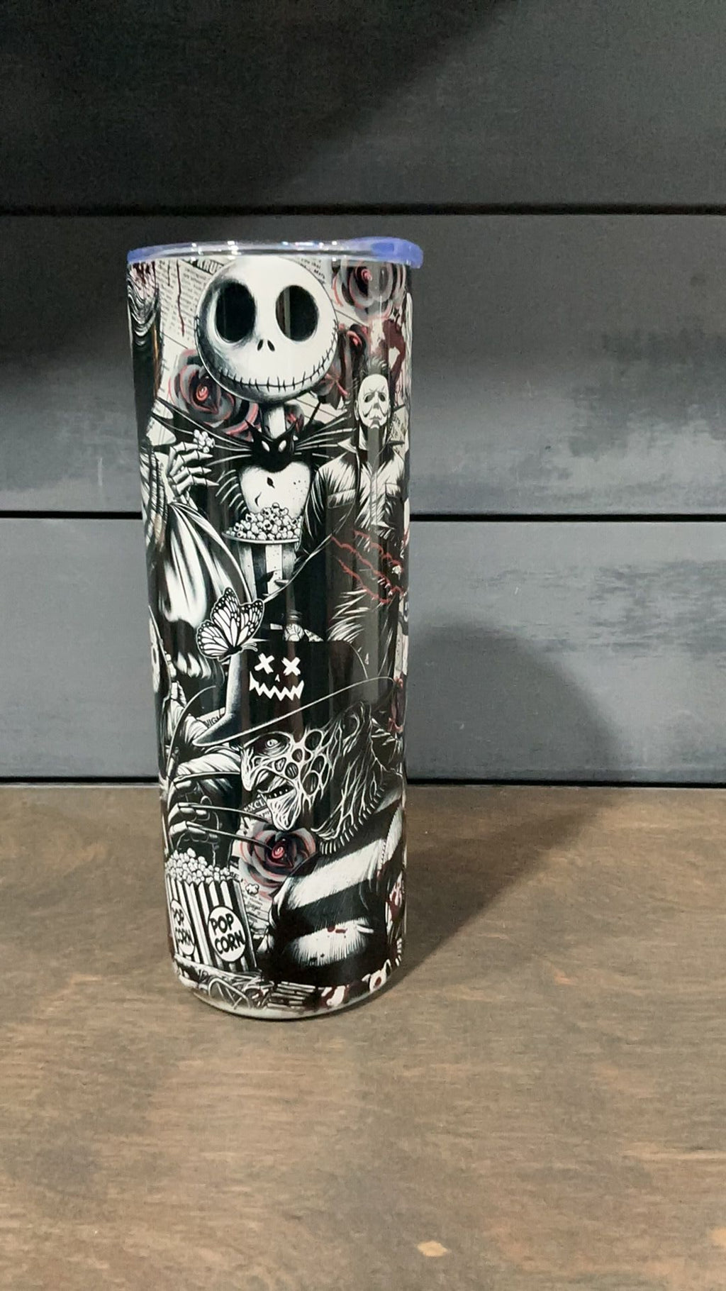 Horror inspired tumbler