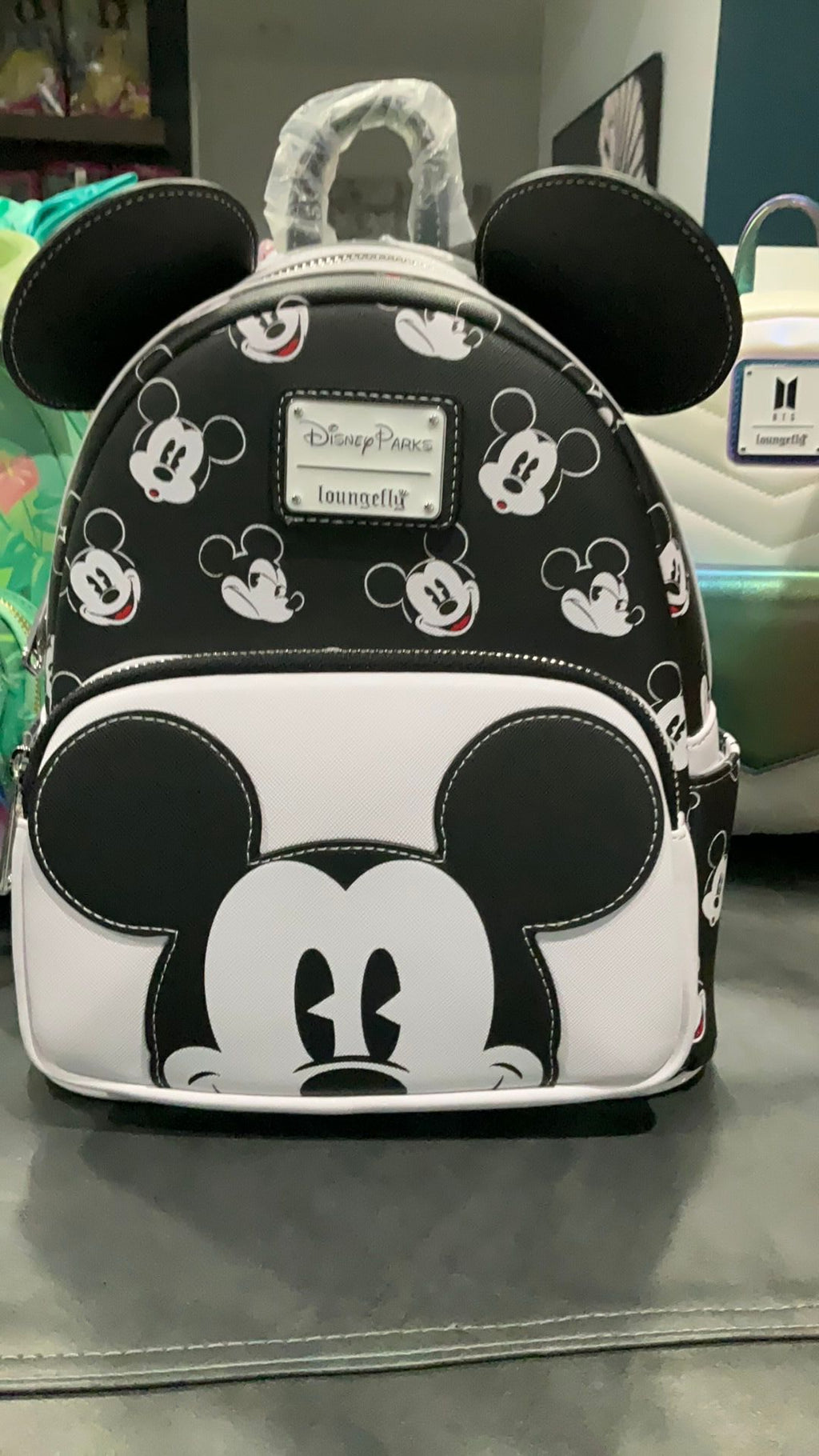 Disney Parks NWT Loungefly Backpack - Mickey Mouse - Black & White New with Tags
