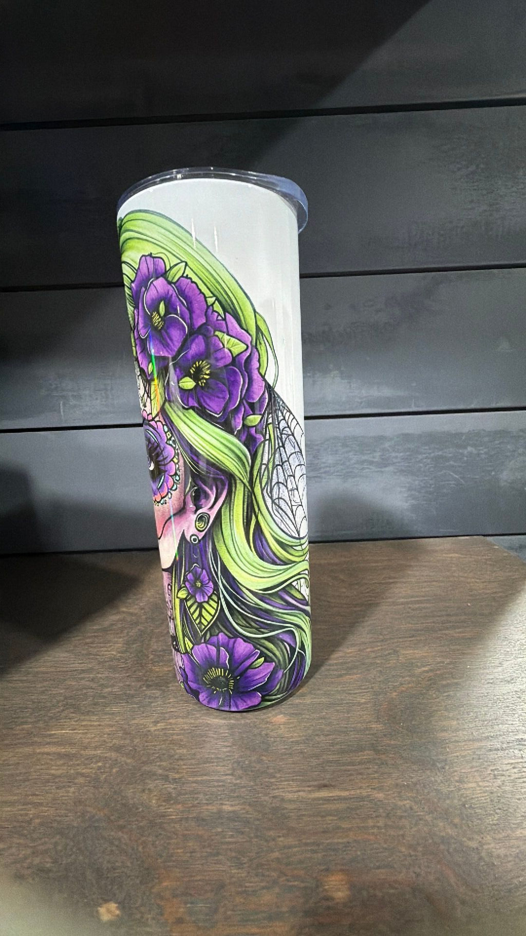 Sugar skull tumbler