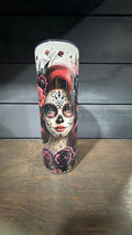 Ariel day of the dead inspired tumbler