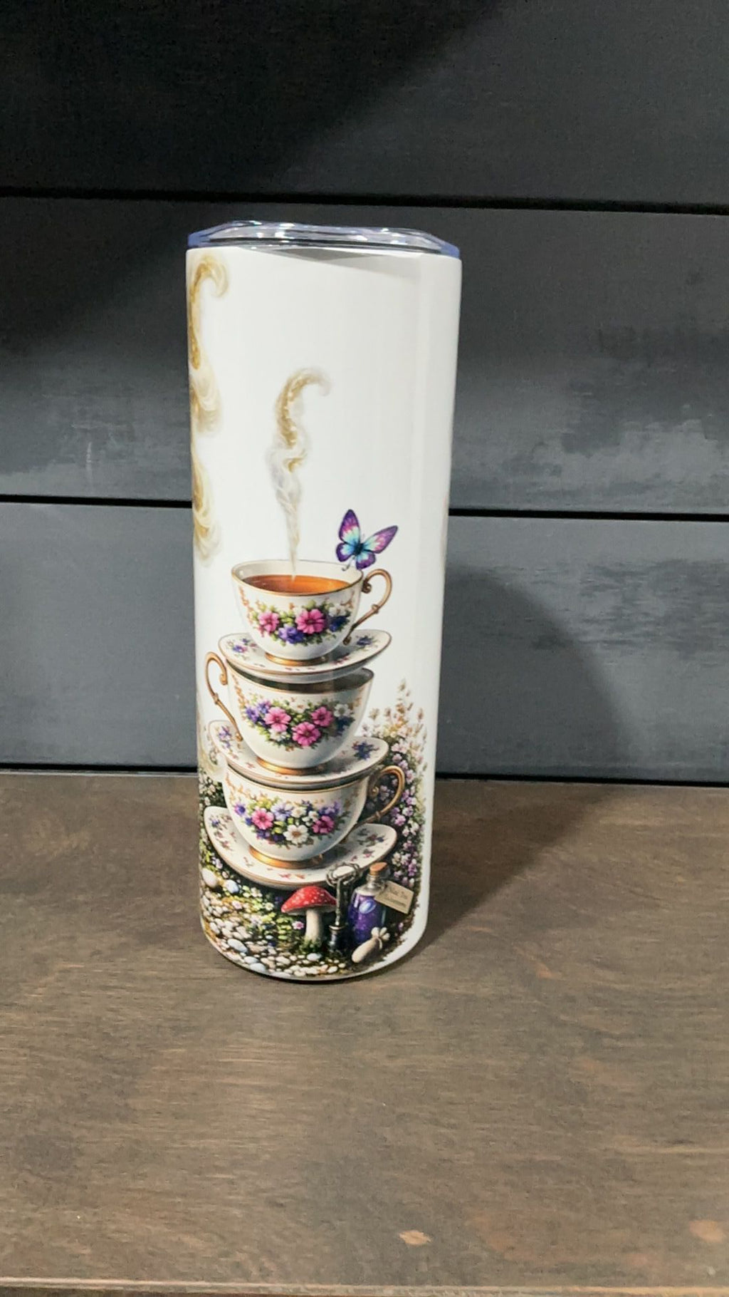 Alice inspired tumbler