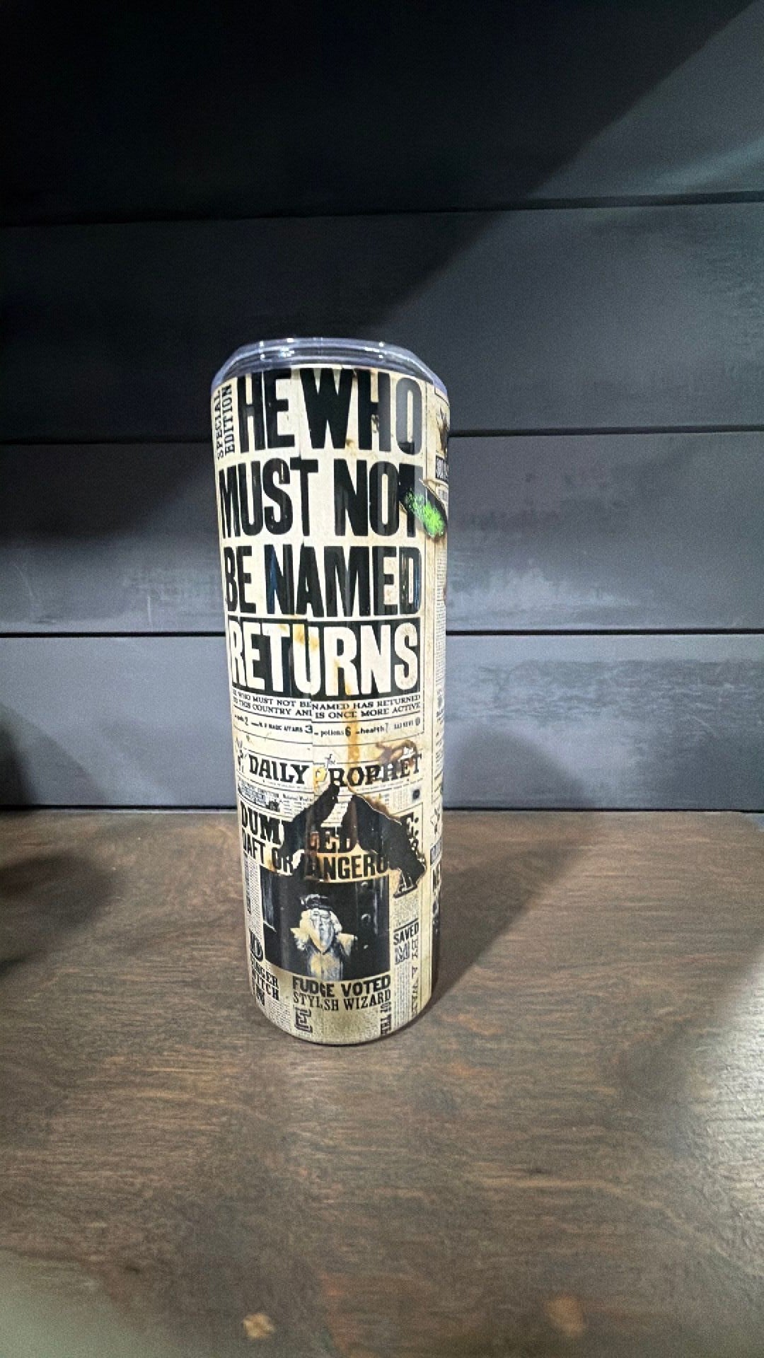 Slytherin inspired tumbler