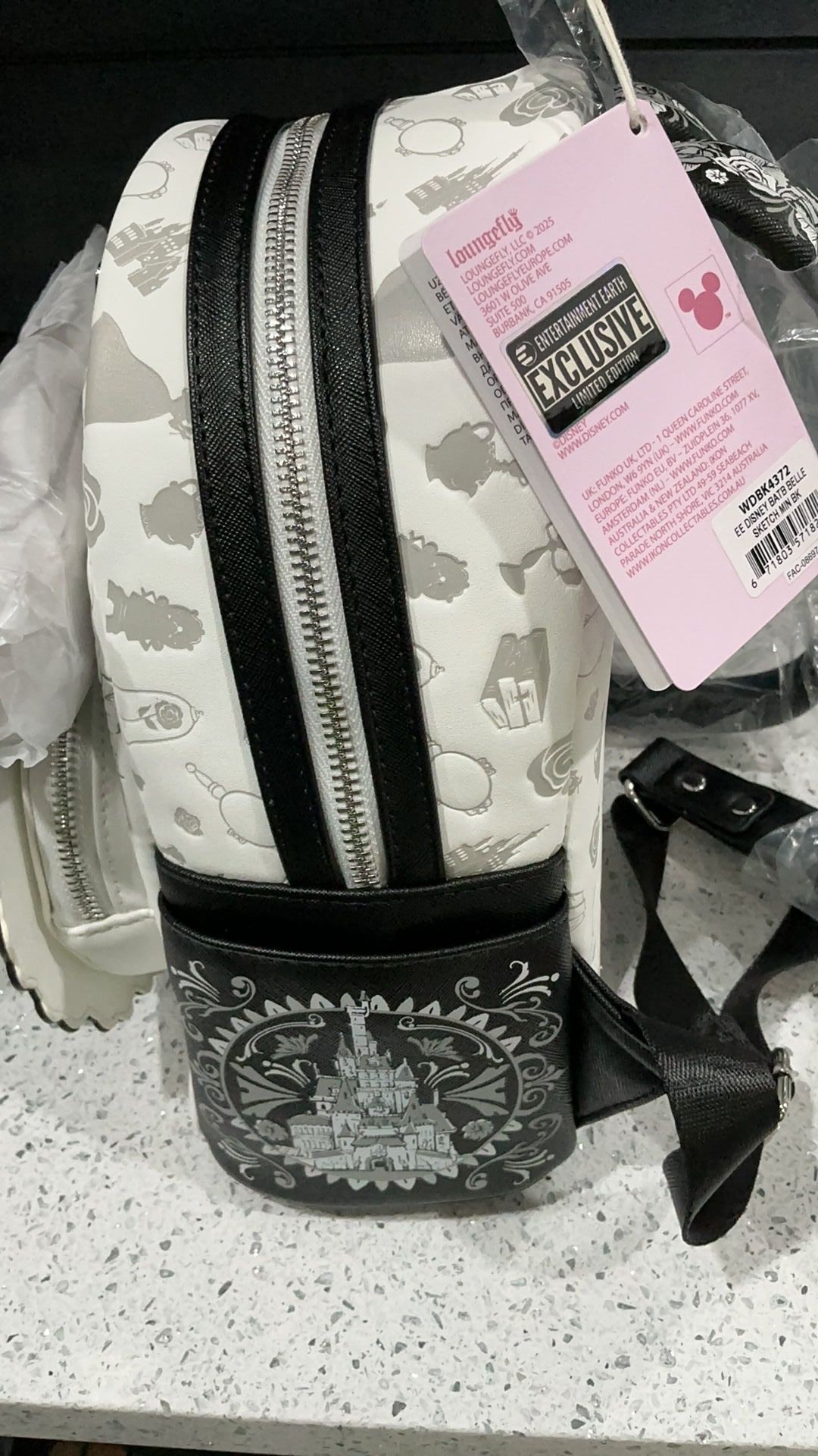Belle sketch backpack NWT