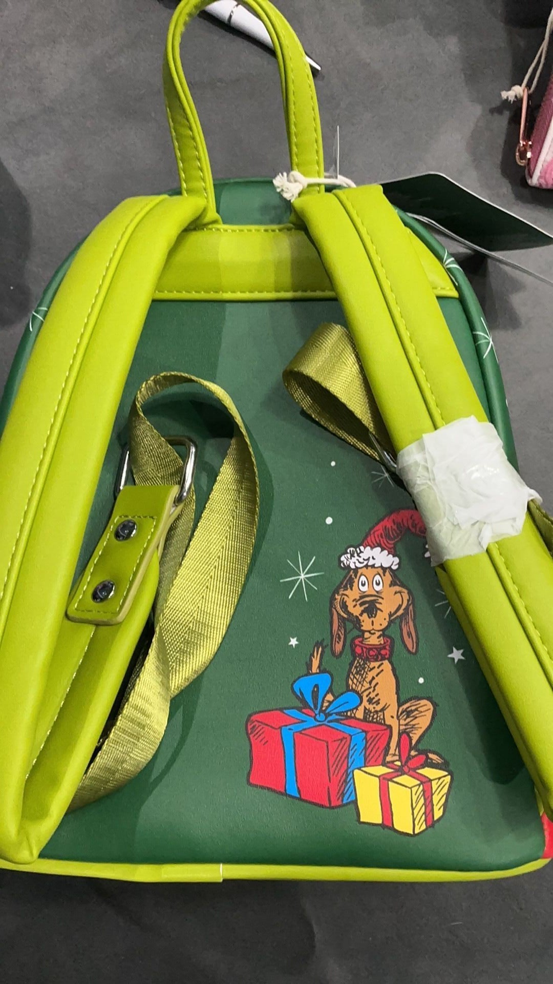 Grinch backpack NWT