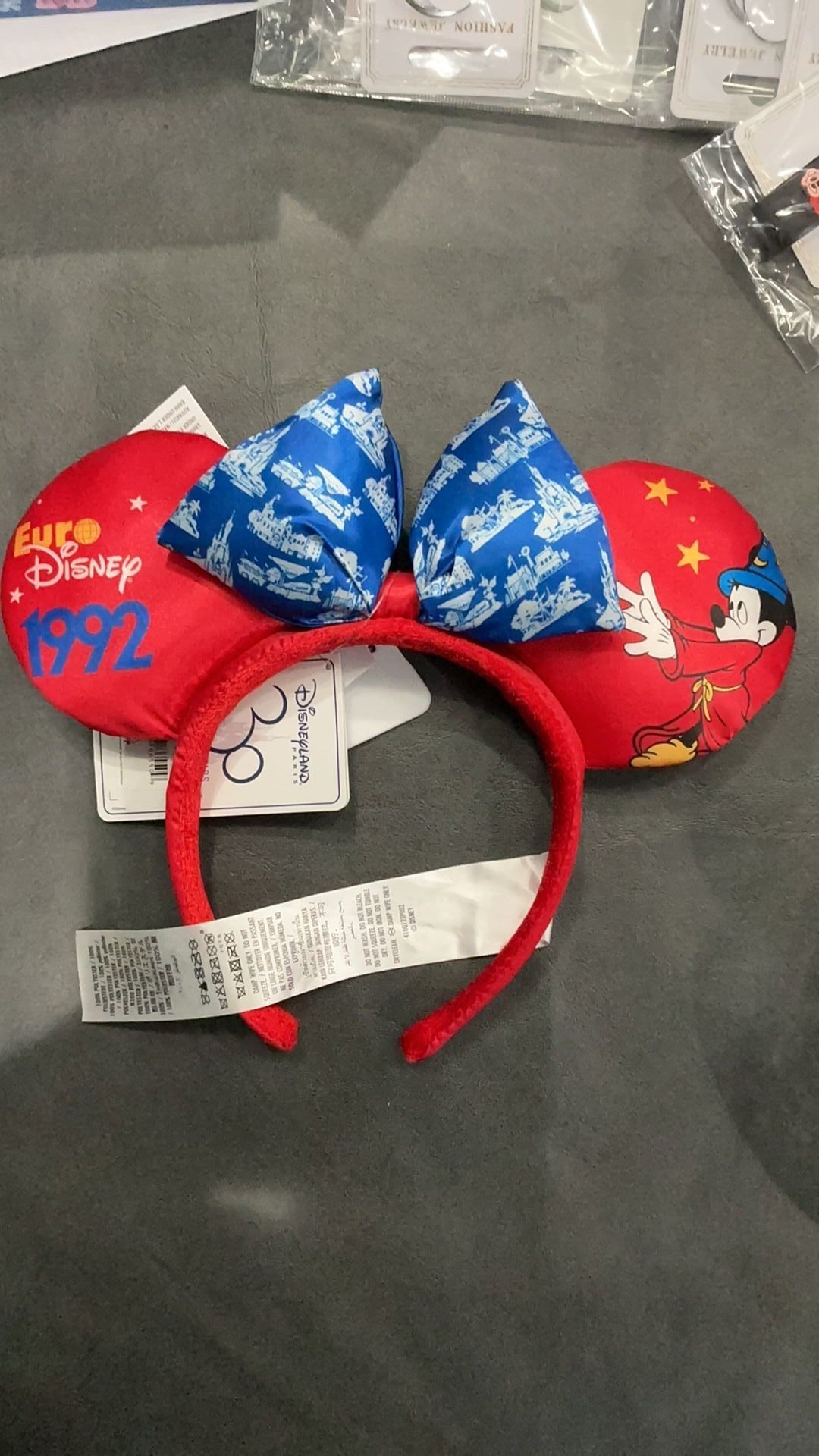 Disney Paris ears NWT