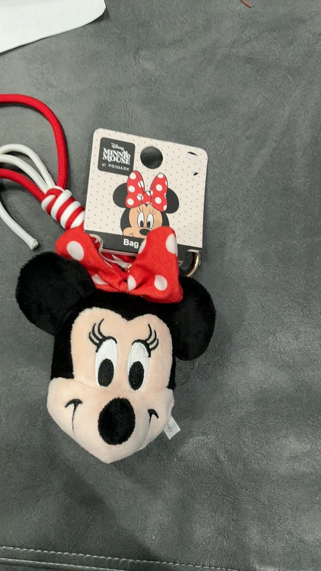 Minnie Mouse bag charm NWT