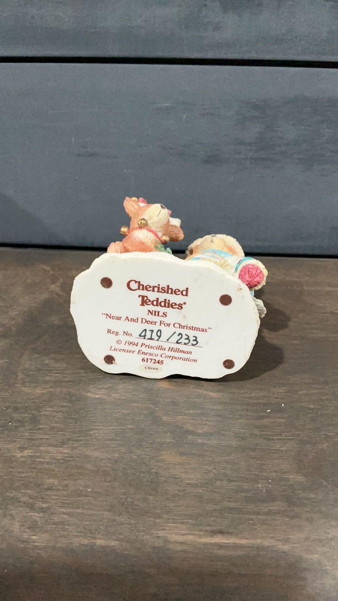 Cherished teddies pre-loved figure