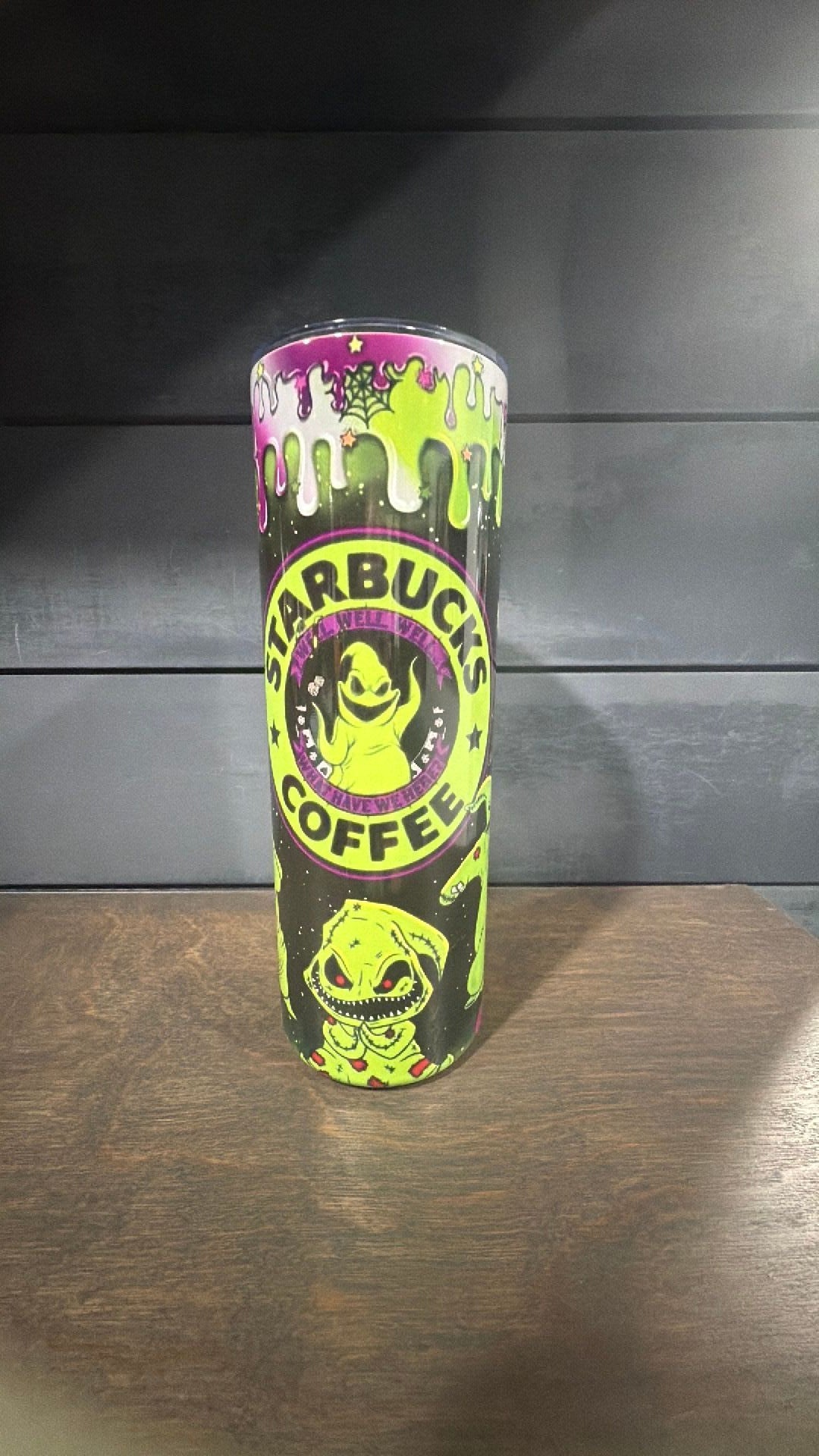 Oogie boogie inspired tumbler