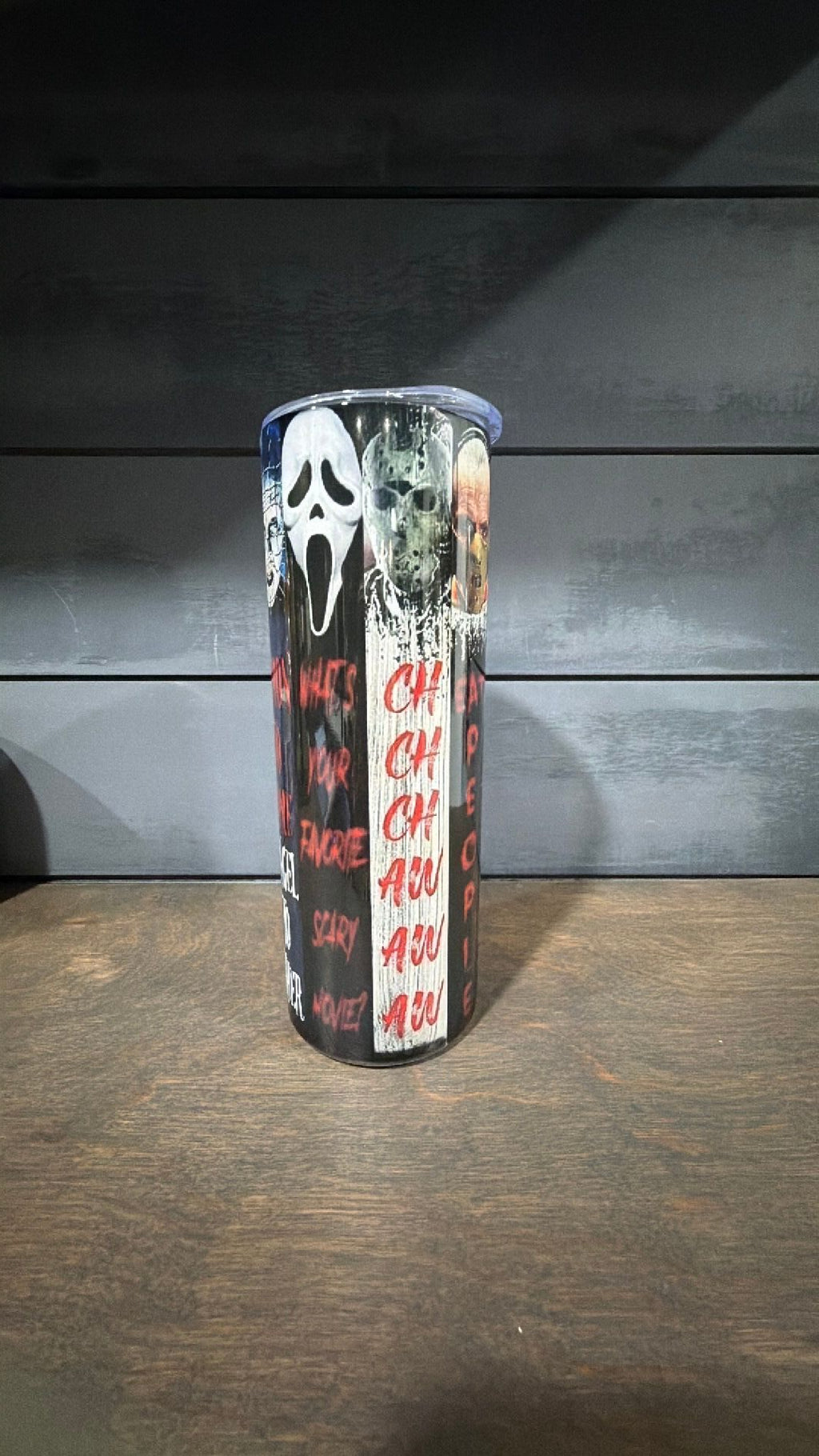 Horror inspired tumbler