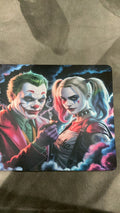 Harley Quinn and joker inspired mouse pad