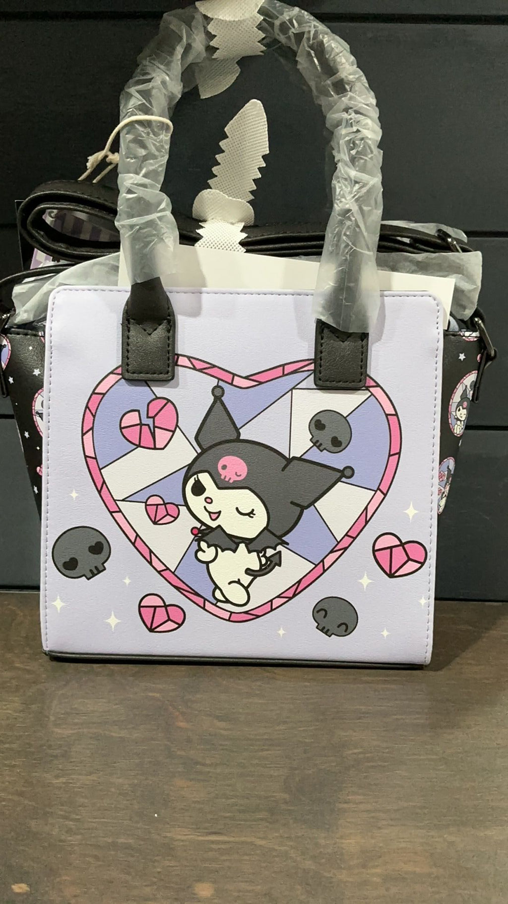 Kuromi stained glass crossbody NWT