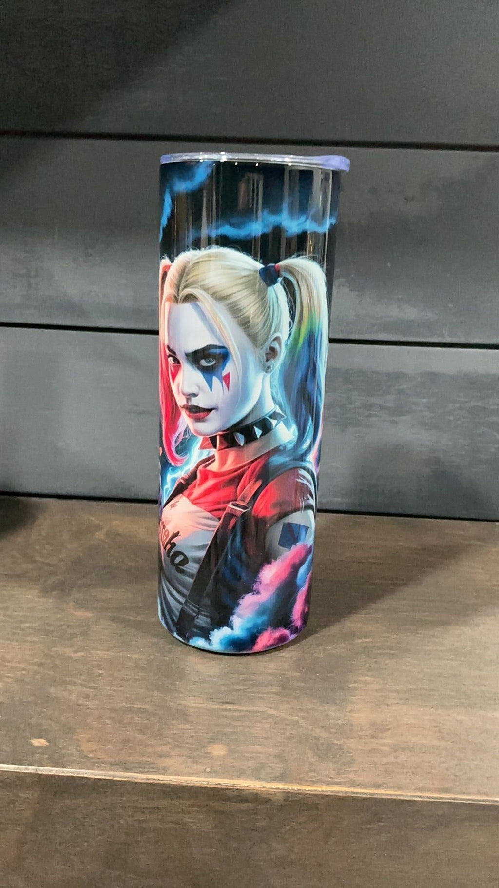 Harley Quinn and joker inspired tumbler
