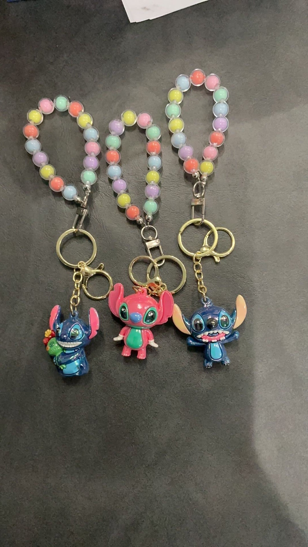 Stitch keychain wristlet NWOT