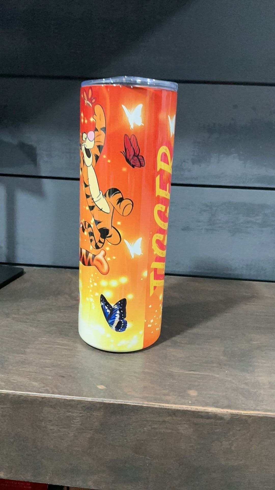 Tigger inspired tumbler
