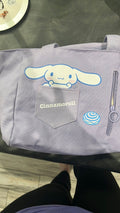 Cinnamon roll canvas tote NWT