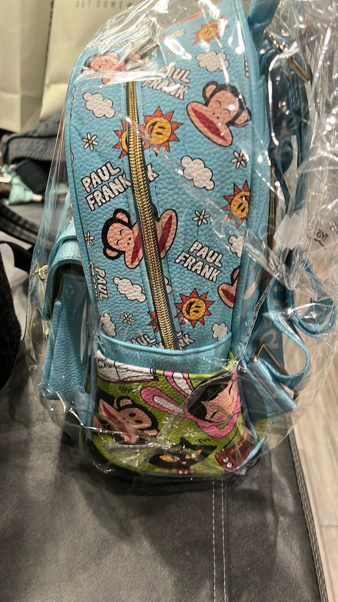 Kbnl NWT Mini Backpack Vegan Leather - Paul Frank - Blue