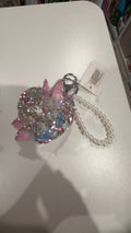 Butterfly mirror keychain