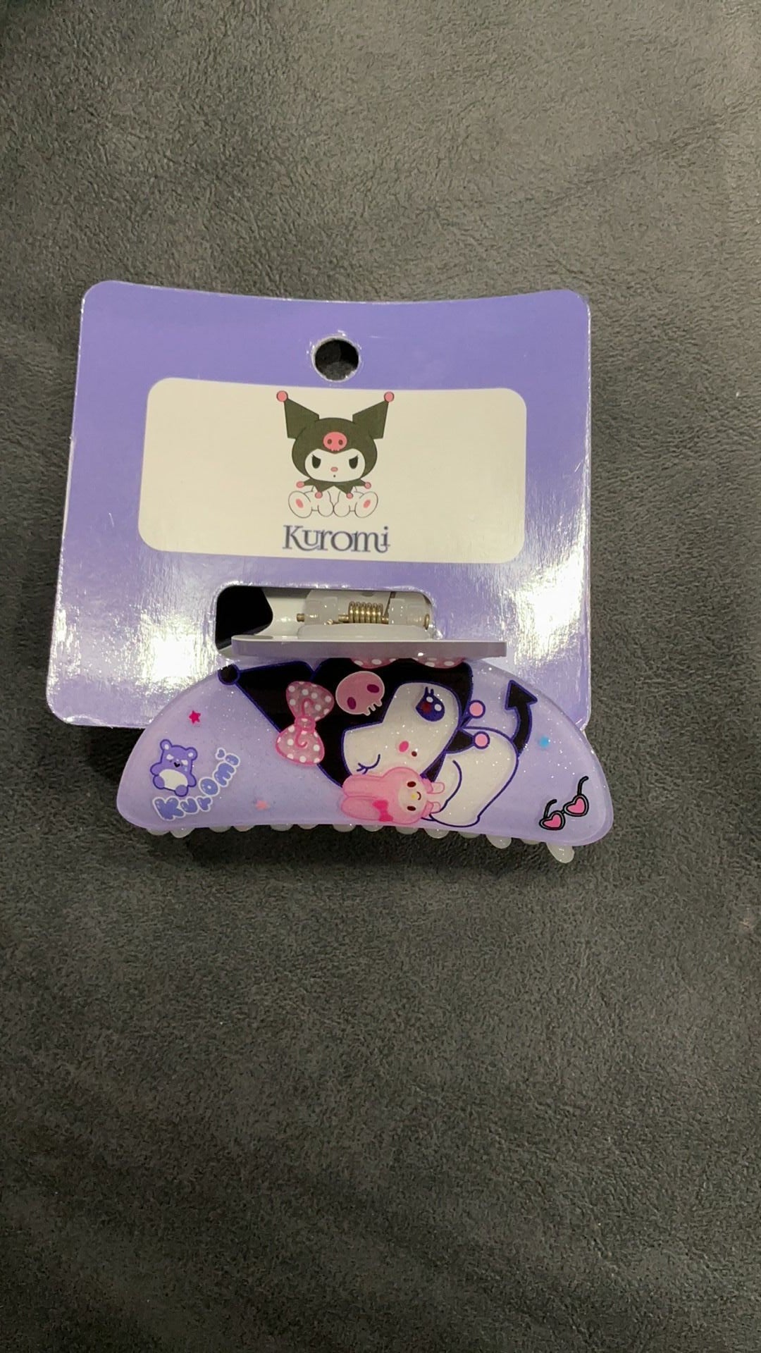 Kuromi hair clip NWT