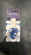 Harry Potter Wallet, Character Wallet ID Card Holder, Ravenclaw Crest Gray/Blue, Vegan Leather