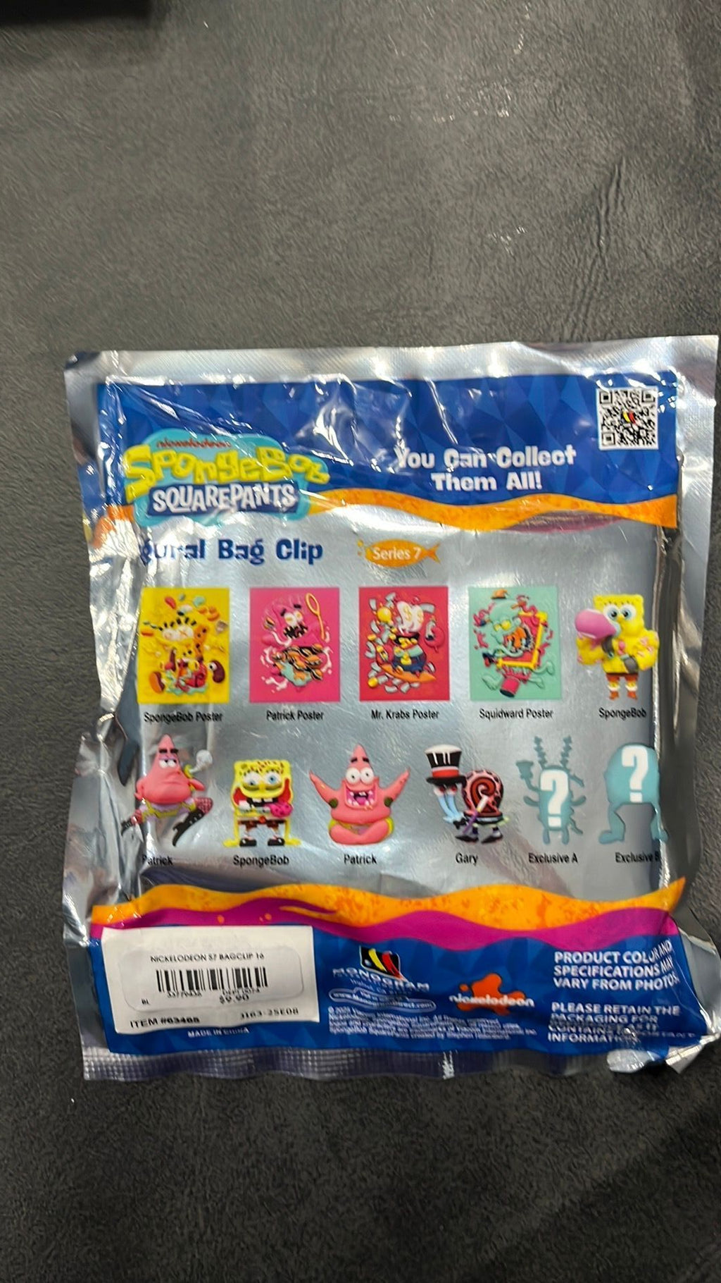 Sponge Bob bag clip NWT