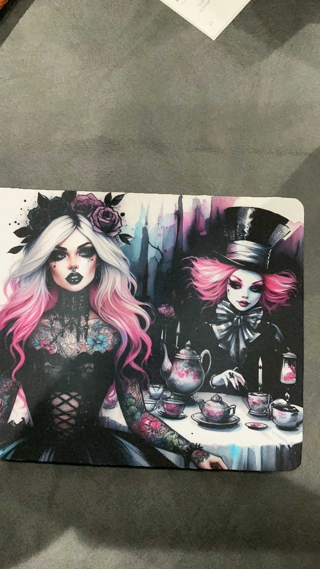Alice inspired mouse pad