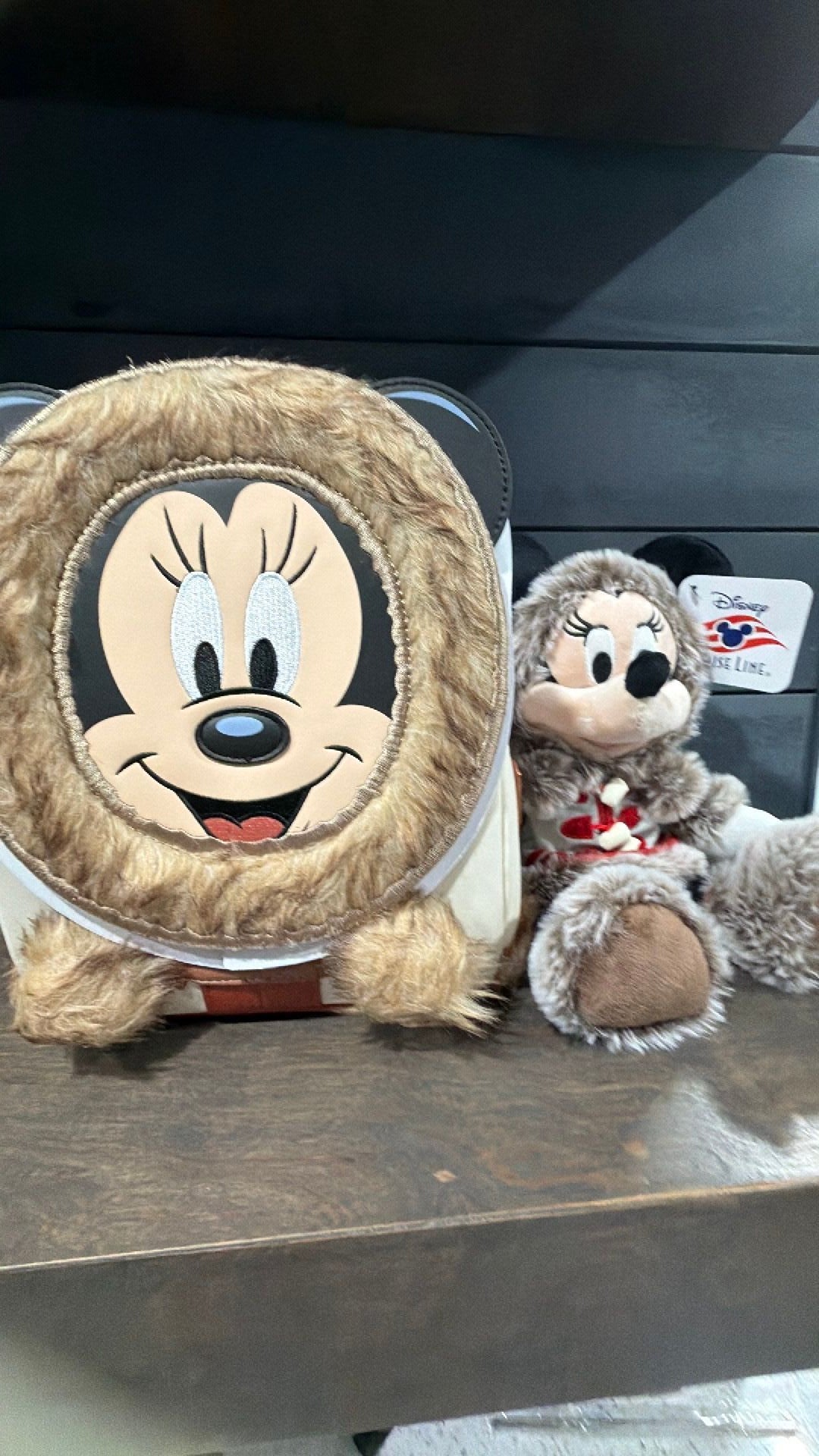Minnie cruise backpack and plush