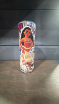 Moana and other  Disney characters inspired tumbler