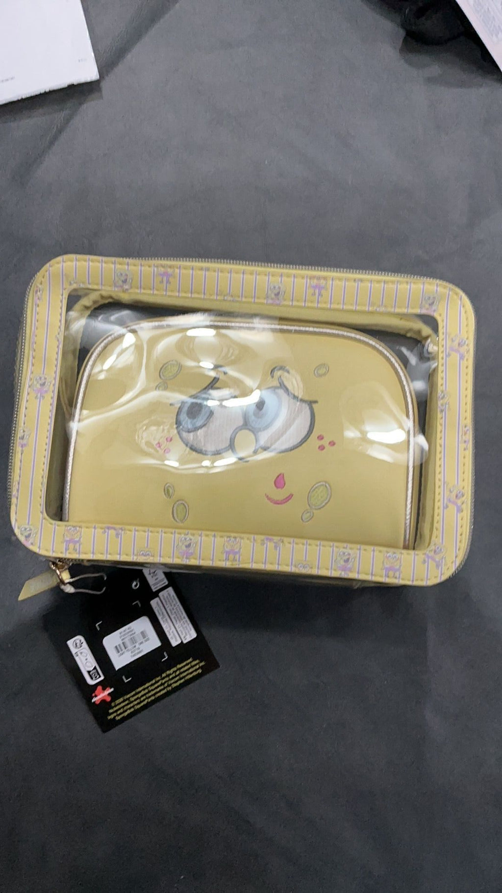 Sponge bob makeup bags NWT
