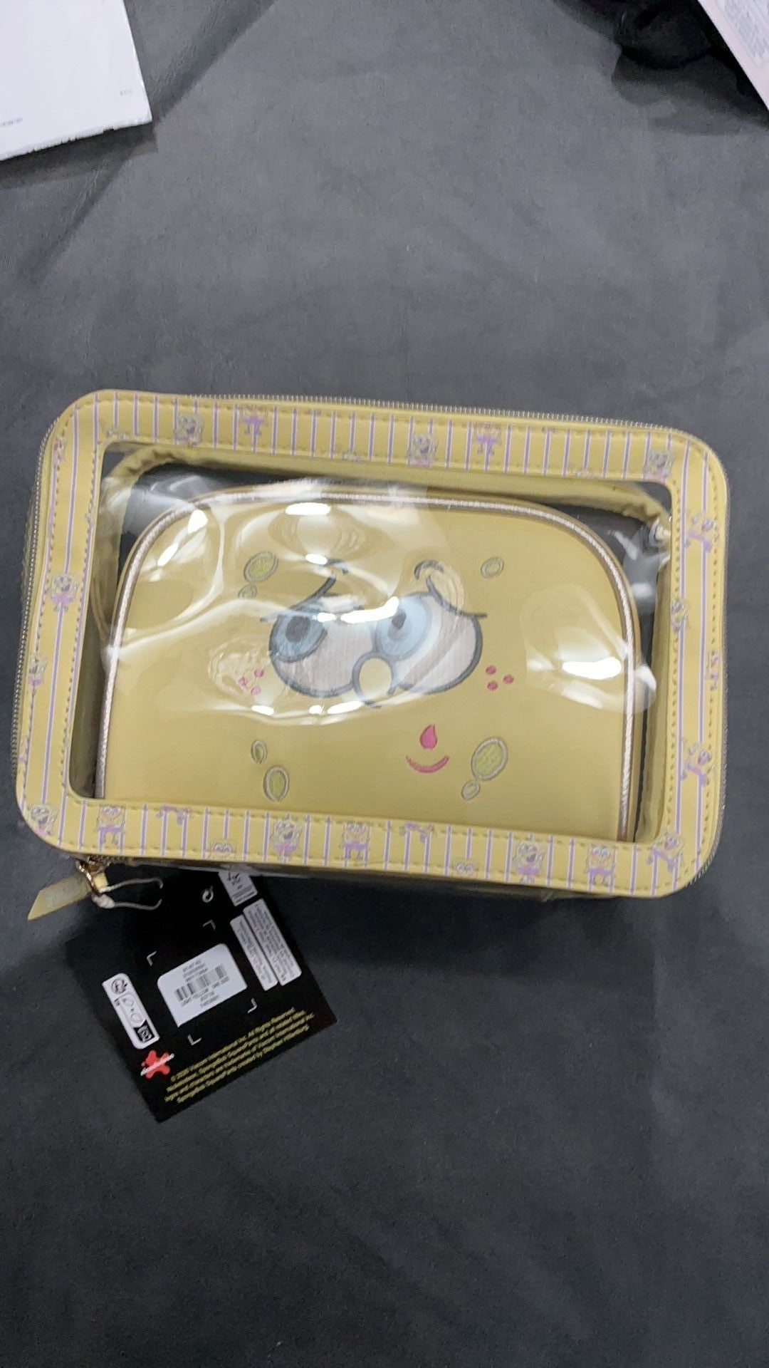 Sponge bob makeup bags NWT
