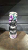 Cat sugar skull tumbler