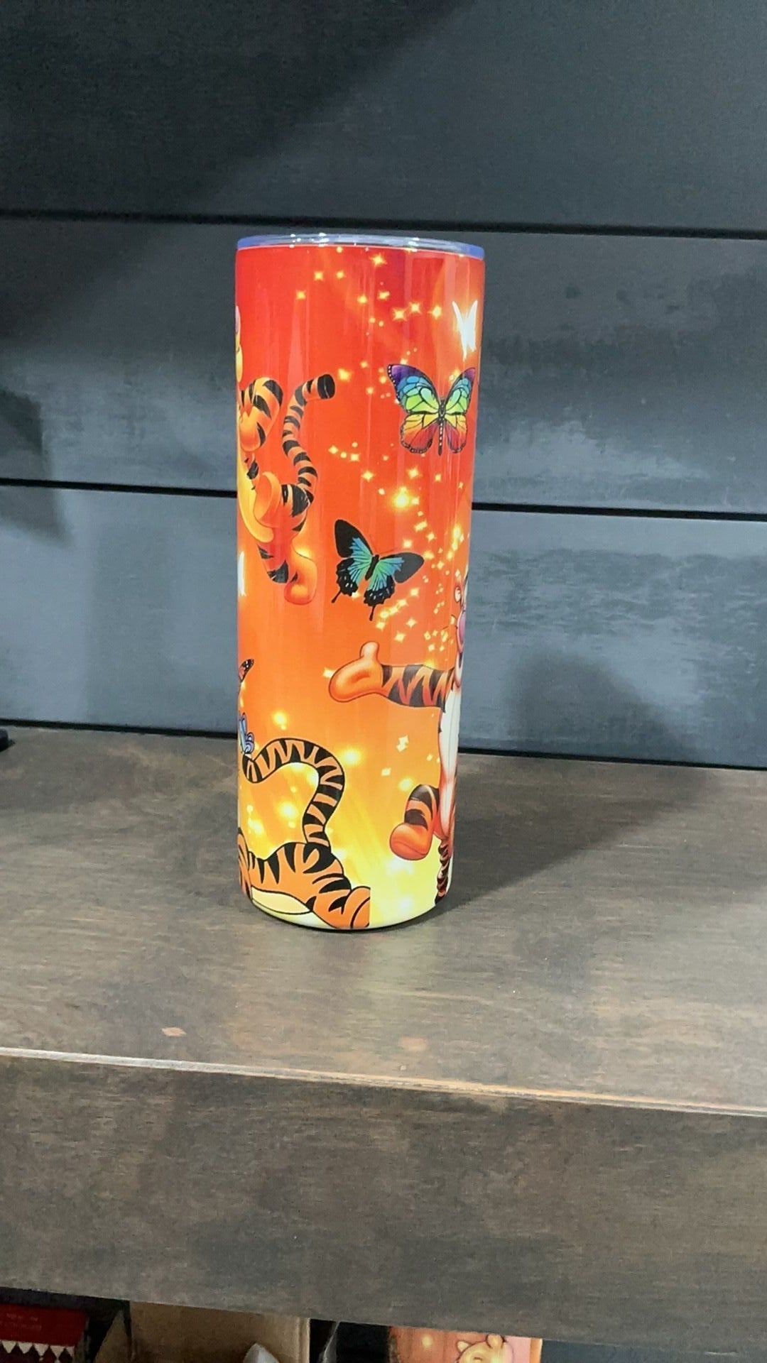 Tigger inspired tumbler