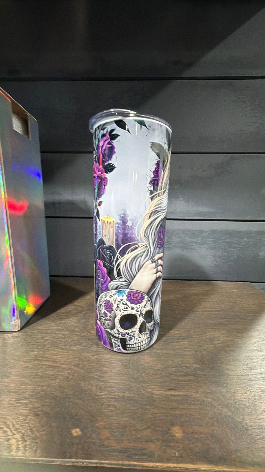 Sugar skull tumbler