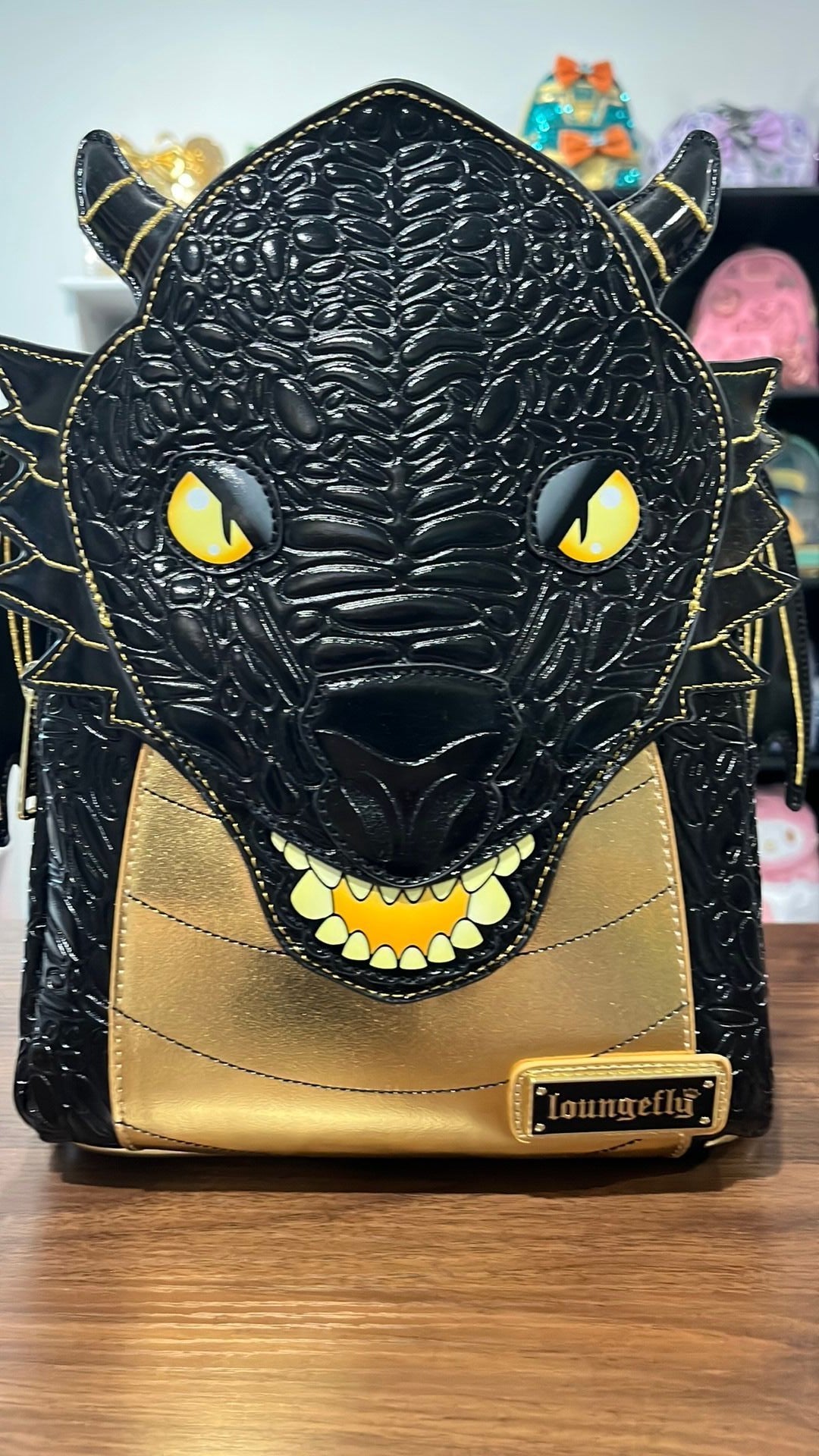 Black dragon backpack