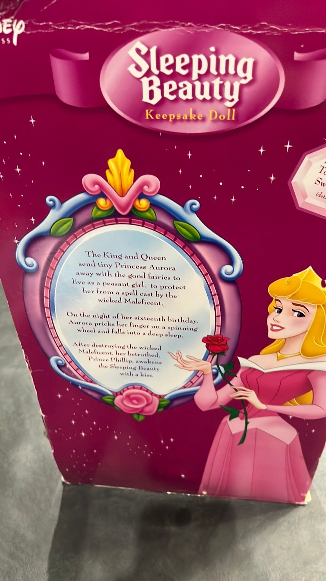 Sleeping beauty keepsake doll