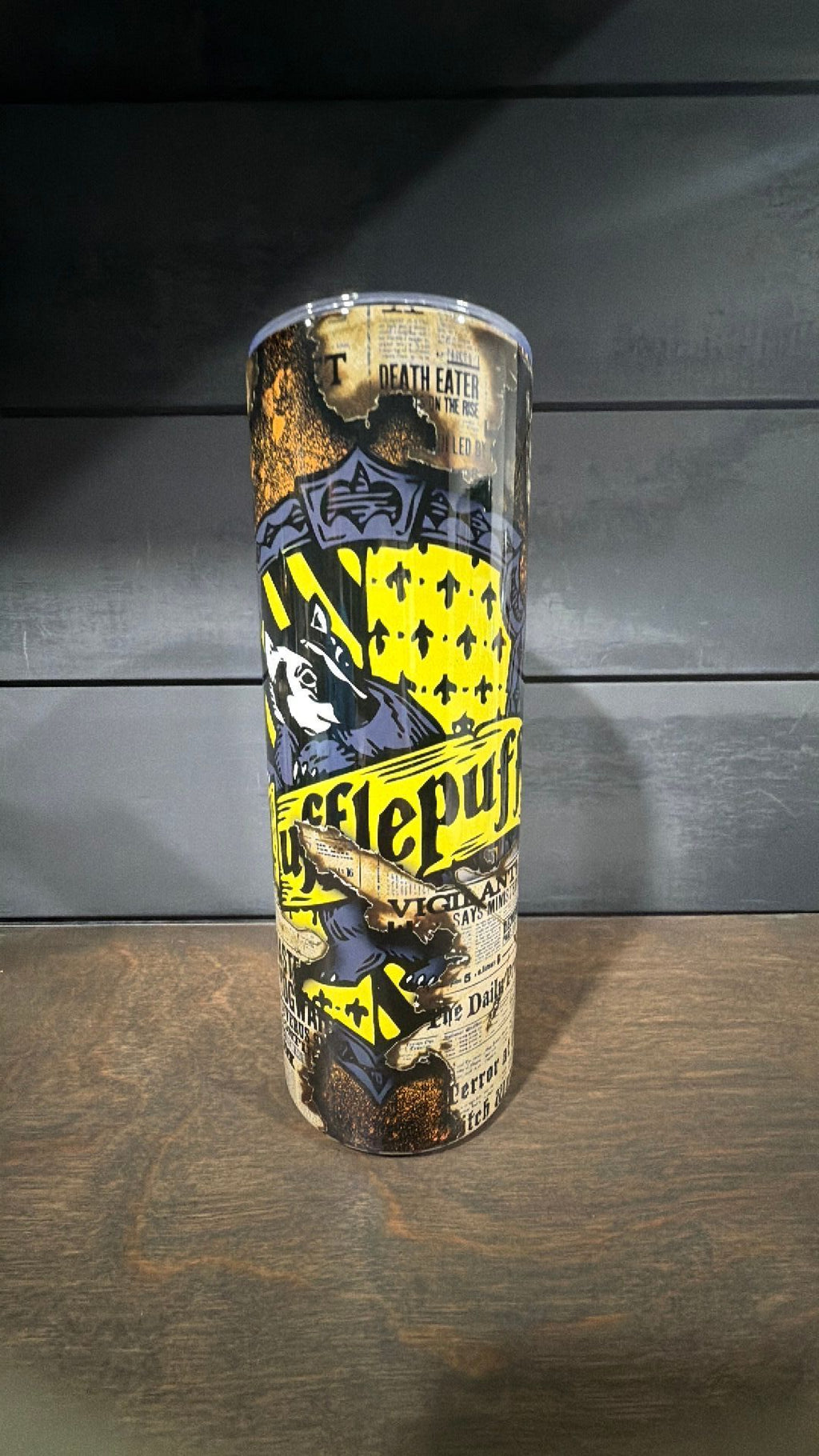 Hufflepuff inspired tumbler
