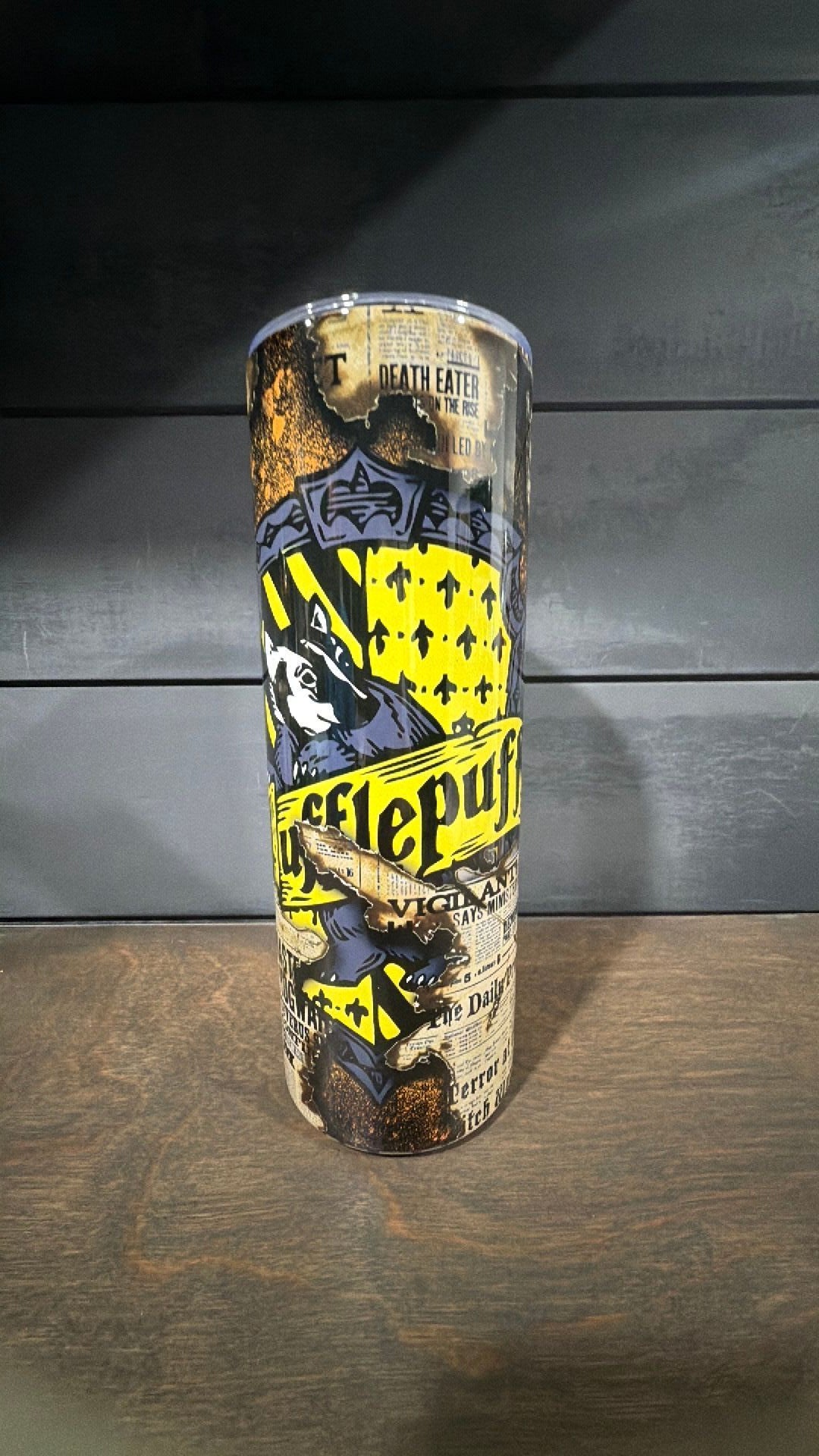 Hufflepuff inspired tumbler