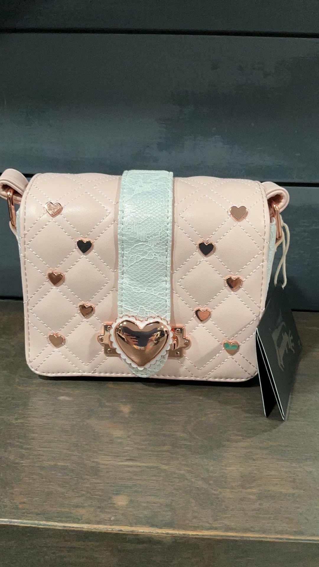 Loungefly - Heart Envelope Crossbody Bag With Bag Charm