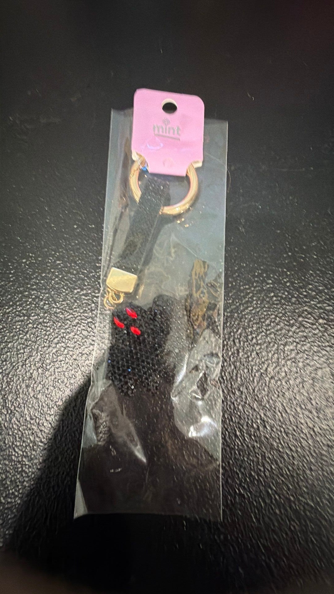 Black ghost keychain