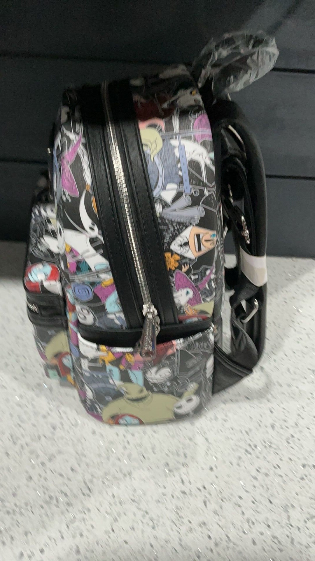 NWT The Nightmare Before Christmas Allover Print Character Mini Backpack