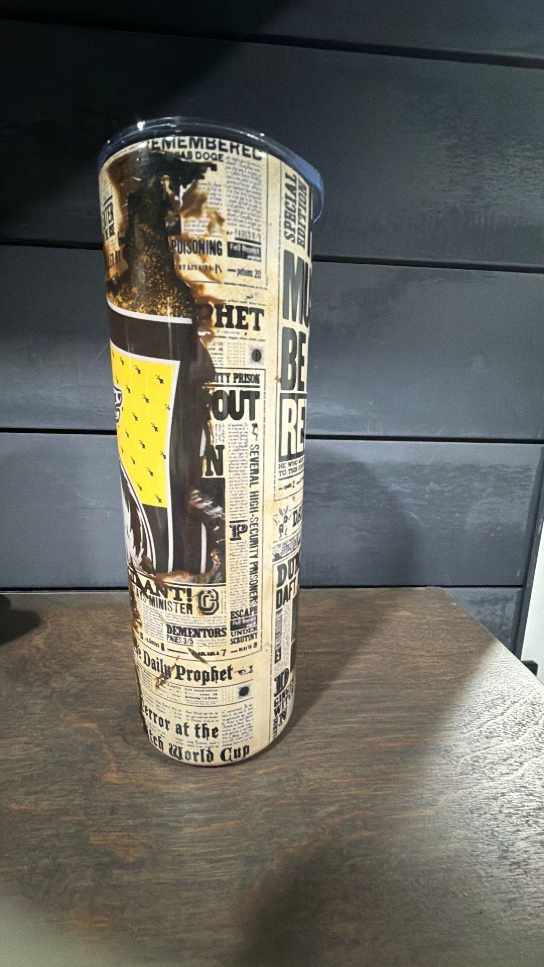 Hufflepuff inspired tumbler