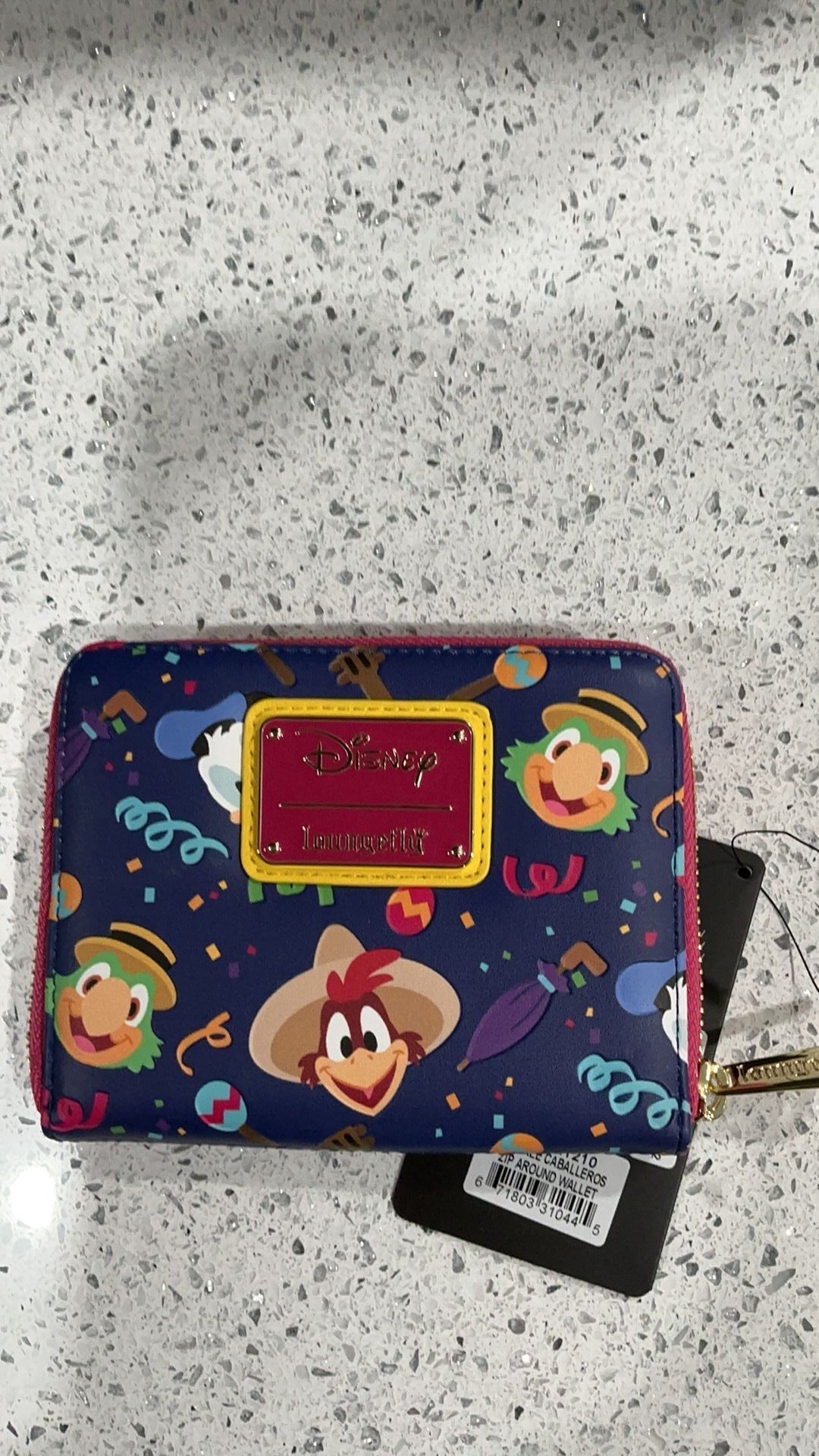 Loungefly NWT Disney Three Caballeros Zip Around Wallet