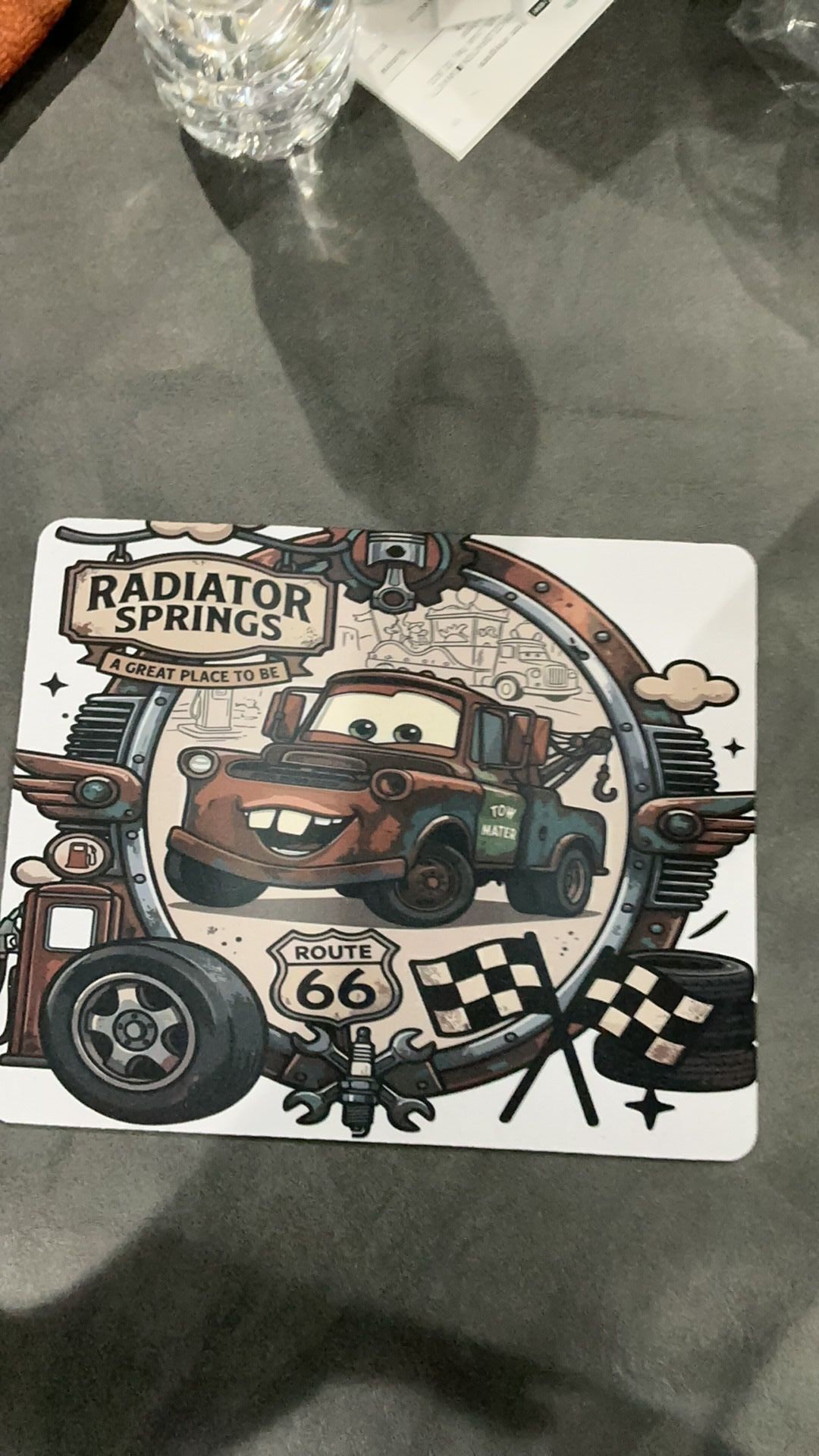 Mater inspired mouse pad