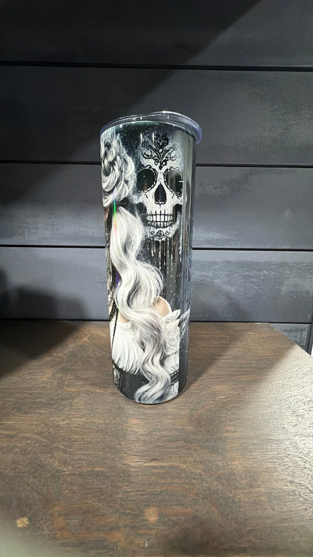 Sugar skull tumbler