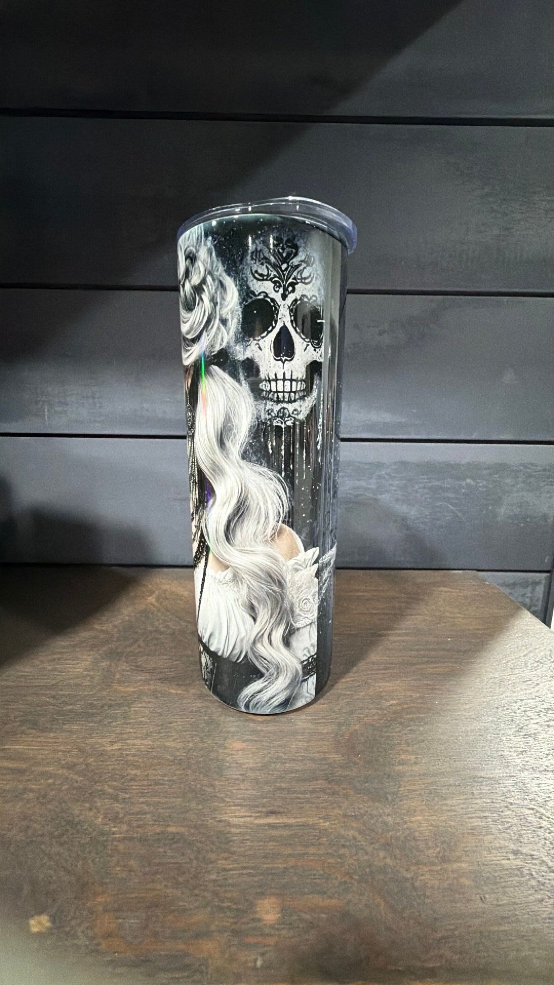 Sugar skull tumbler