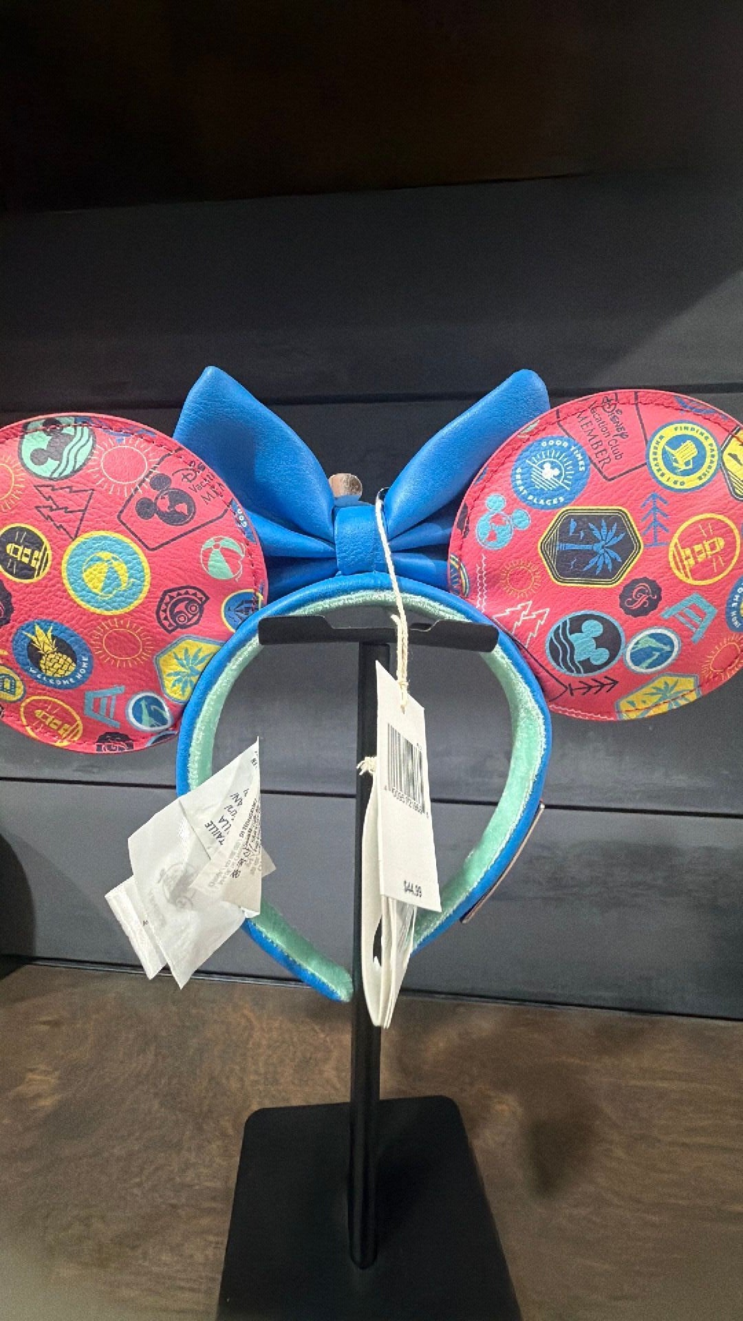 Disney Resorts Loungefly DVC Vacation Club Member Logo Minnie Ears Headband -NWT