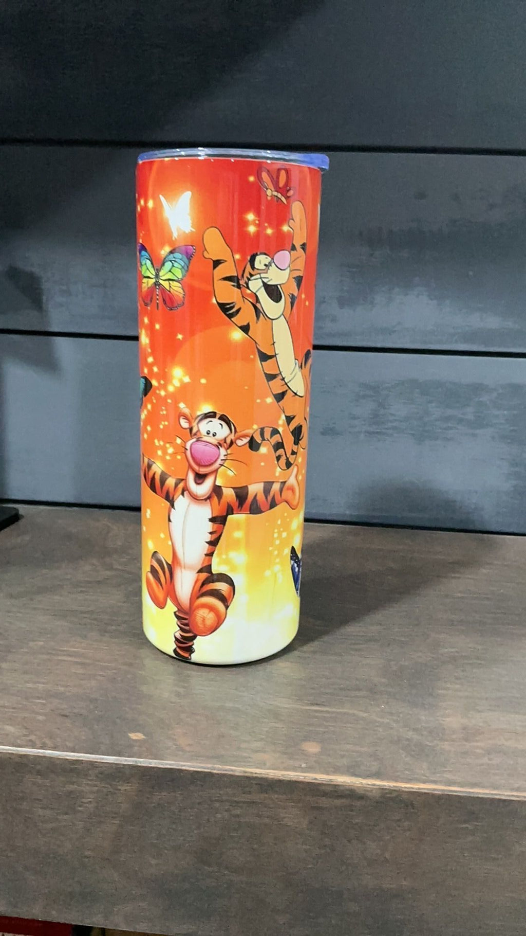 Tigger inspired tumbler
